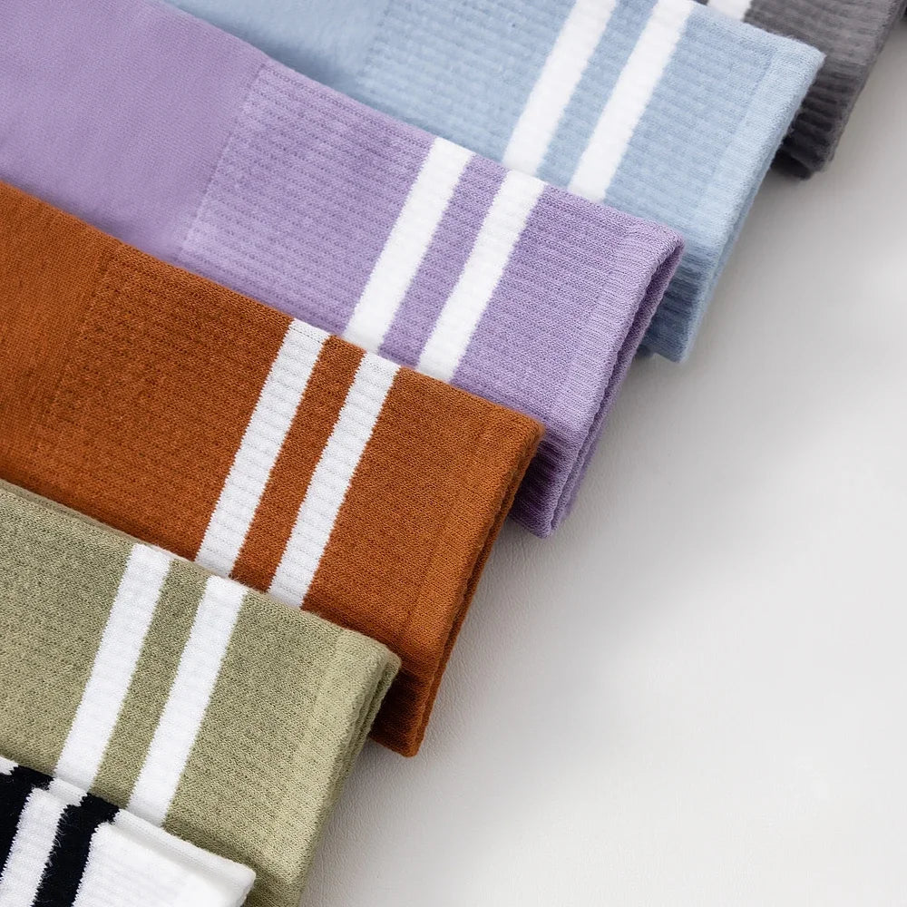 Calcetines de Dedos Altos: Rayados, Talla 35-39 (5 Pares)