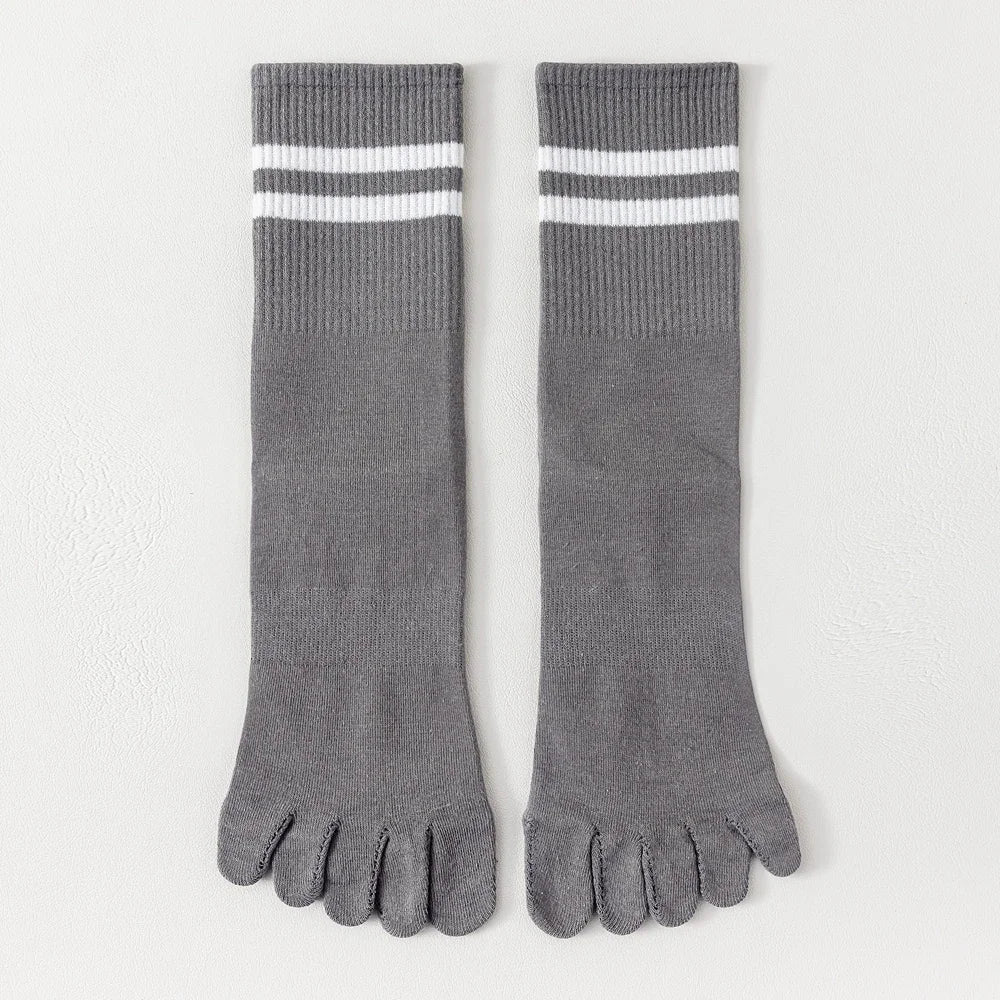 Calcetines de Dedos Altos: Rayados, Talla 35-39 (5 Pares)