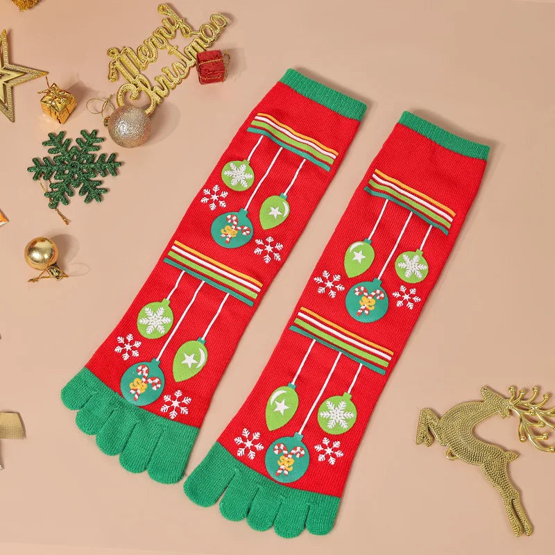 Calcetines de Dedos Altos: Navideños Talla 35-39 (1 Par)