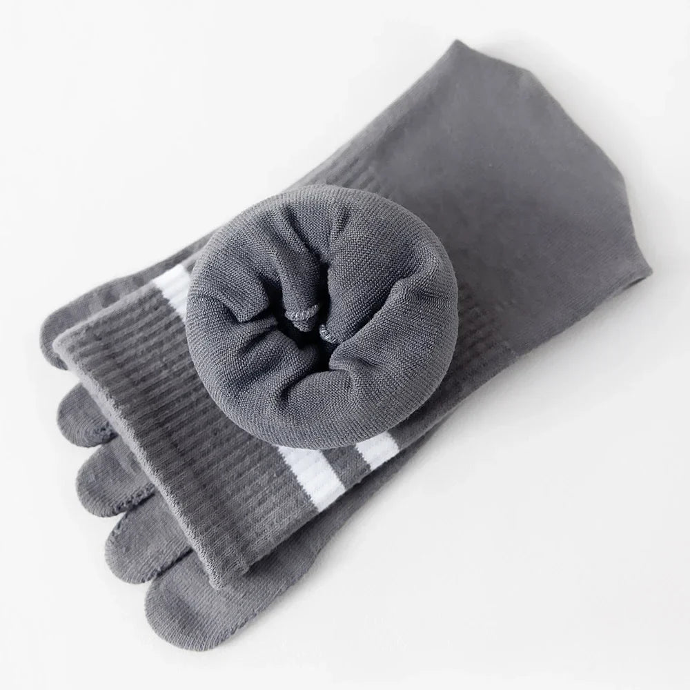 Calcetines de Dedos Altos: Rayados, Talla 35-39 (5 Pares)