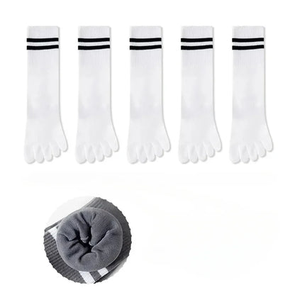 Calcetines de Dedos Altos: Rayados, Talla 35-39 (5 Pares)