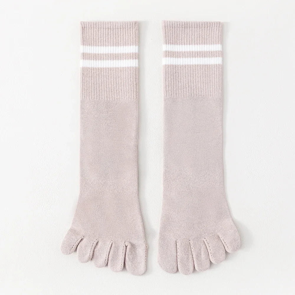 Calcetines de Dedos Altos: Rayados, Talla 35-39 (5 Pares)