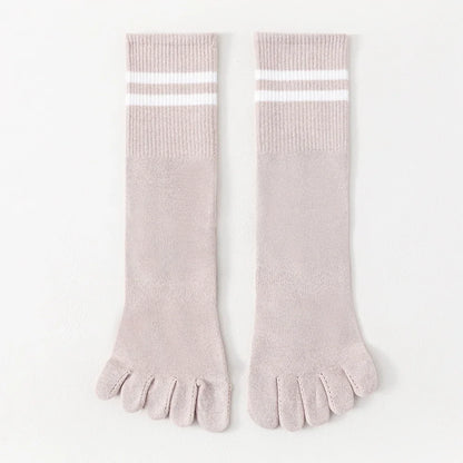 Calcetines de Dedos Altos: Rayados, Talla 35-39 (5 Pares)