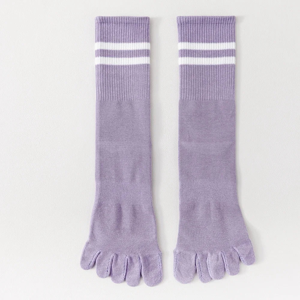 Calcetines de Dedos Altos: Rayados, Talla 35-39 (5 Pares)