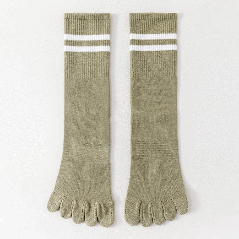 Calcetines de Dedos Altos: Rayados, Talla 35-39 (5 Pares)
