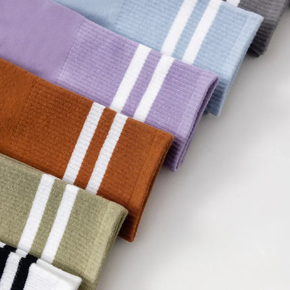 Calcetines de Dedos Altos: Rayados, Talla 35-39 (5 Pares)