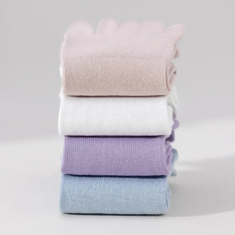 Calcetines de Dedos Altos: Rayados, Talla 35-39 (5 Pares)